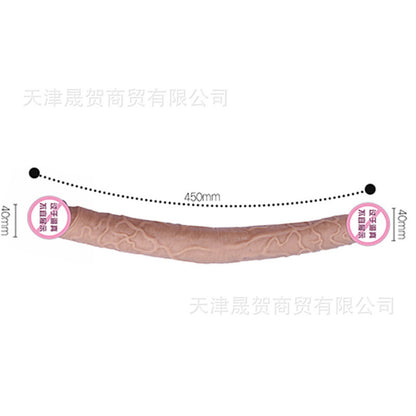Silikoonist kahepoolne dildo Dragon