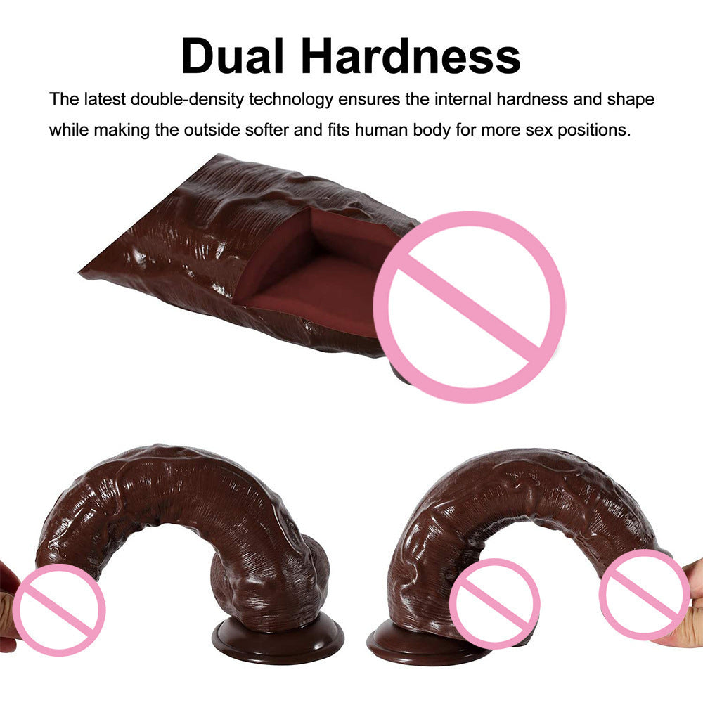 Silikoonist hands-free dildo BBC
