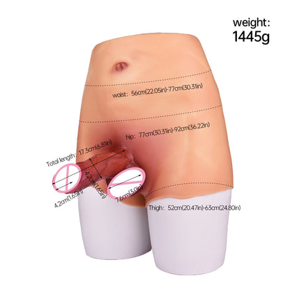 Dildoga kõrge vöökohaga aluspesu Second Skin