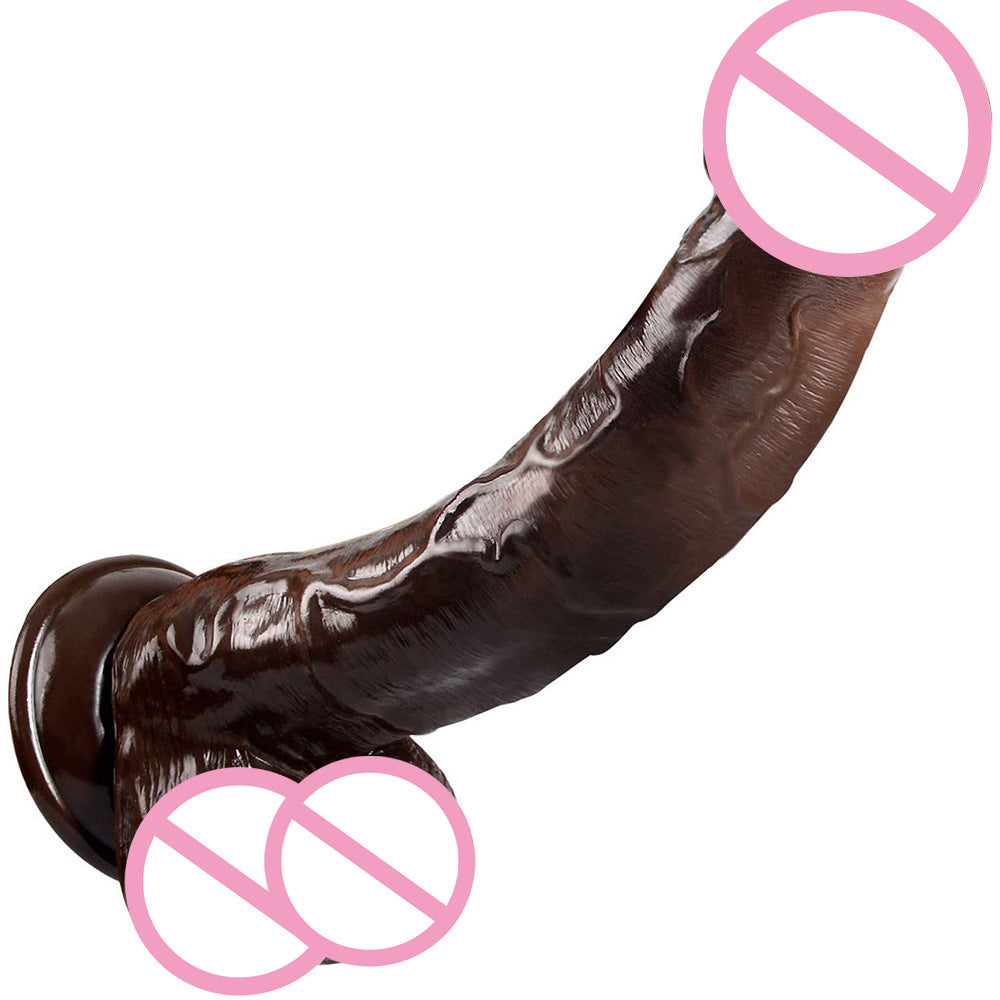 Silikoonist hands-free dildo BBC